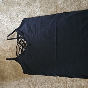 Criss cross spaghetti strap top